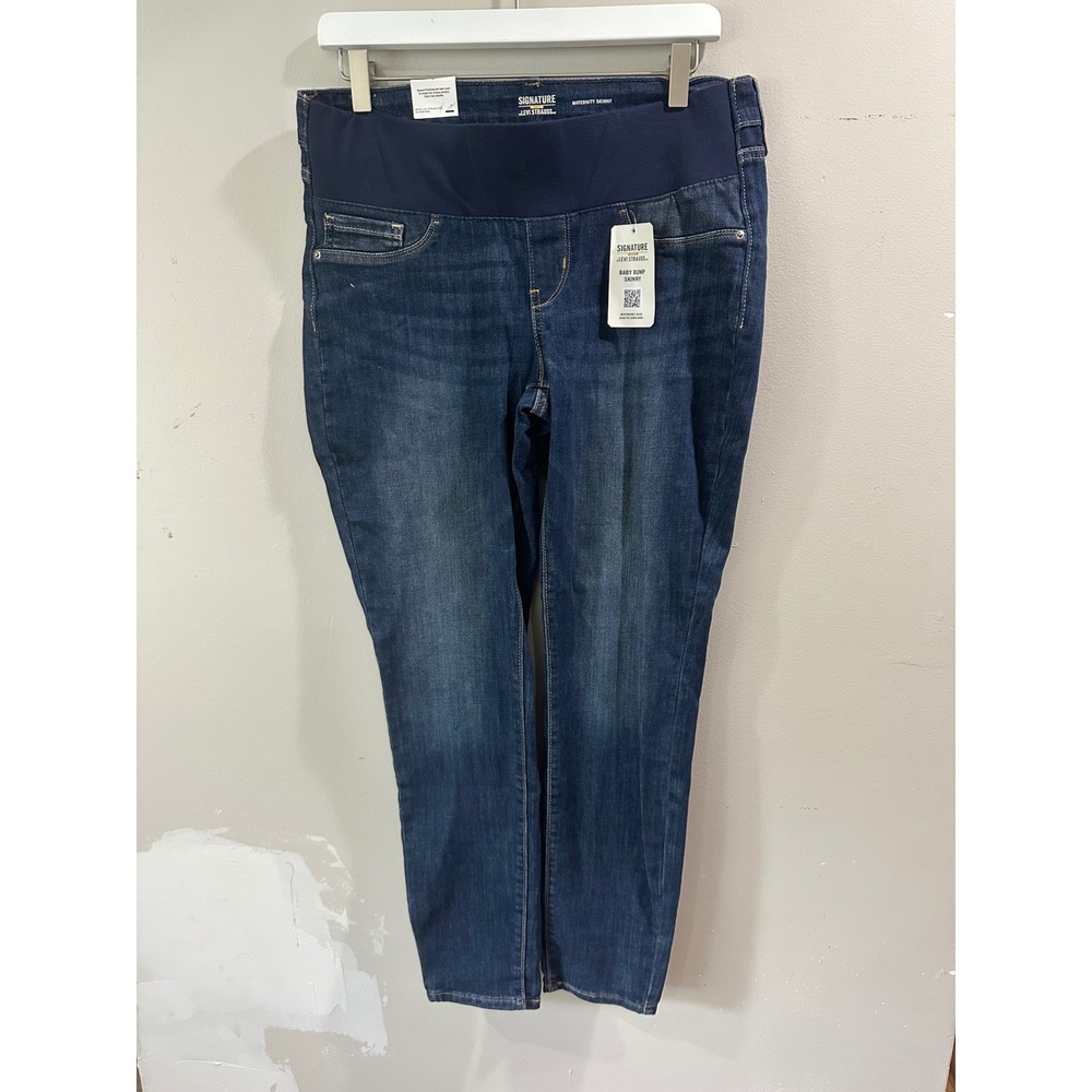 Signature by Levi Strauss Gold Baby Bump Skinny Maternity Jeans Blue Medium